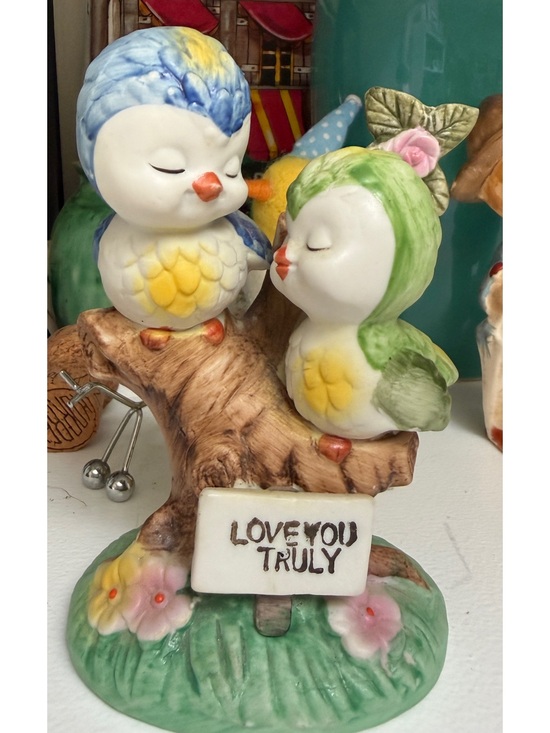 Norleans Other - Vintage Norleans Porcelain Love Birds Figurine Mid Century Love You Truly